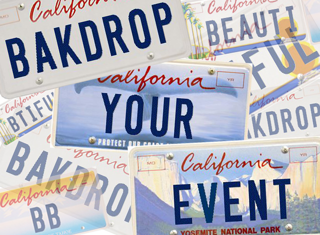 Backdrops Beautiful Personalized Plates