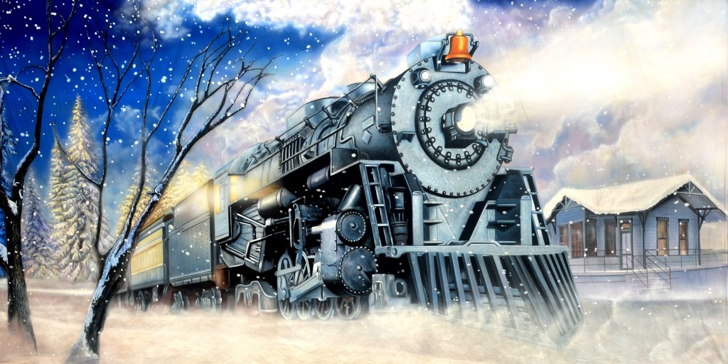 Train 5 Winter backdrop