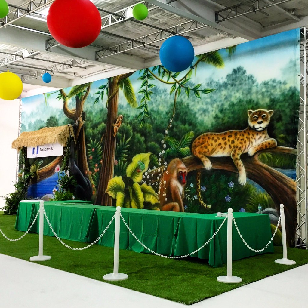 Jungle Animals 3 Backdrop