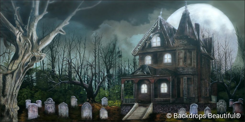 October - New Backdrop - Haunted House 2