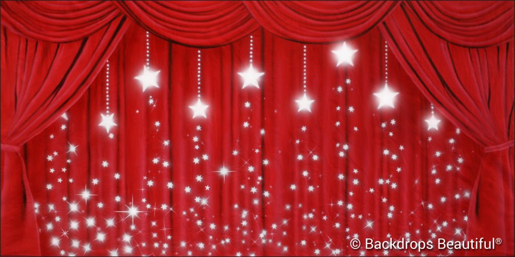 Drapes Red 4 Stars - Resolution to Shine!