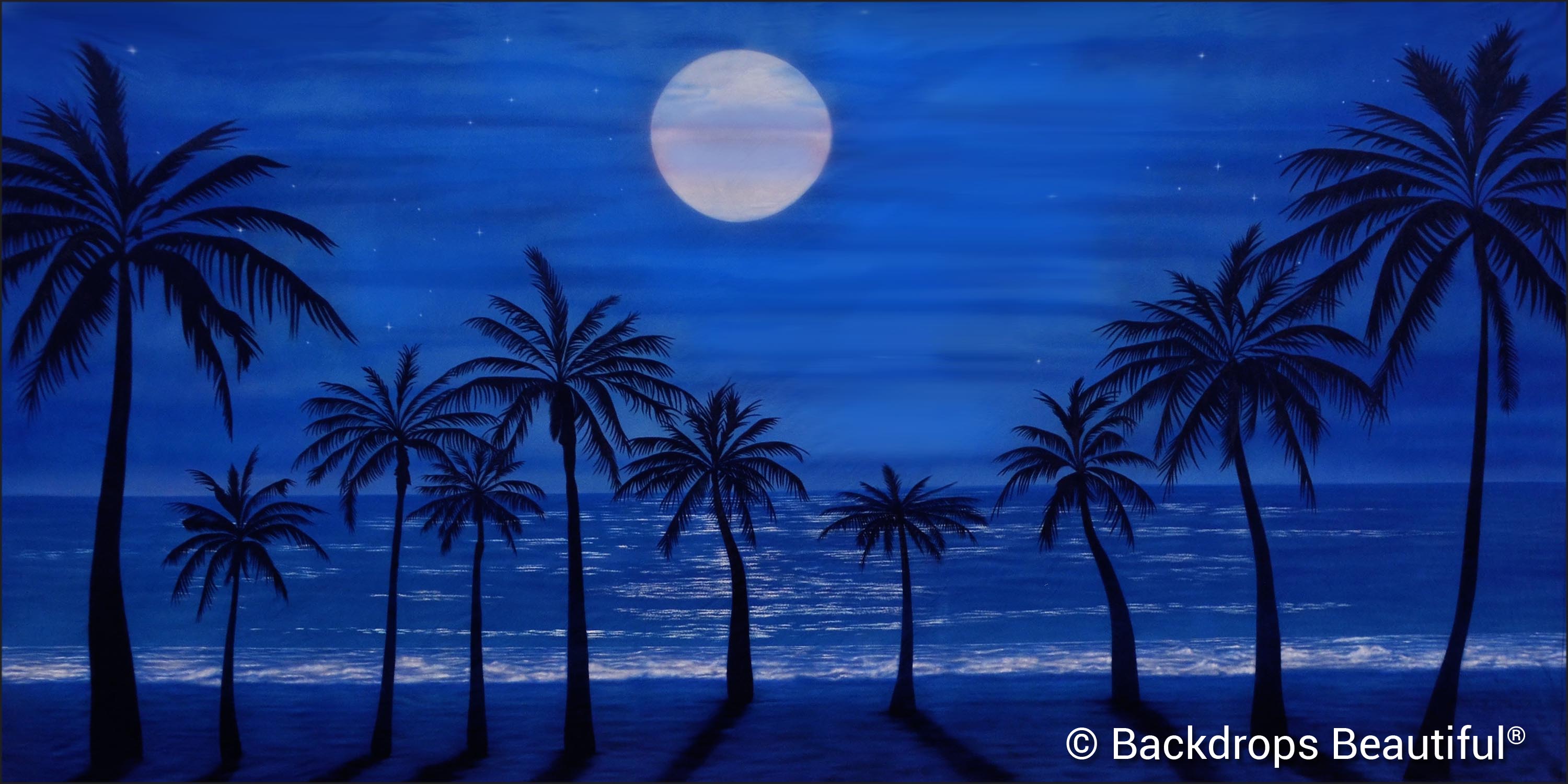 Summer Designs - Tropical Beach 17 Moonlight