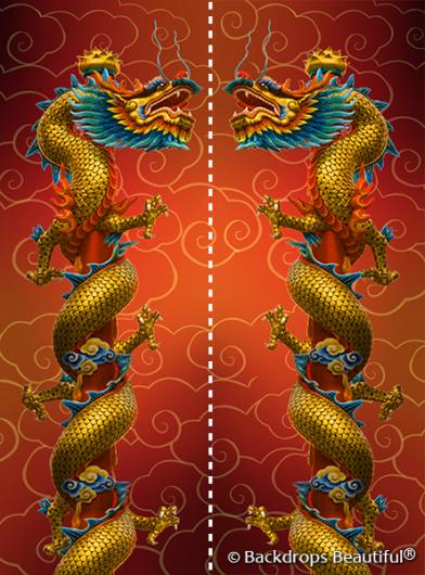 Backdrops: Asian Dragon Panel