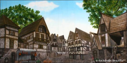 Backdrops: Medieval Village 2