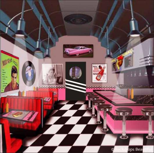 Backdrops: Diner Inside 2A