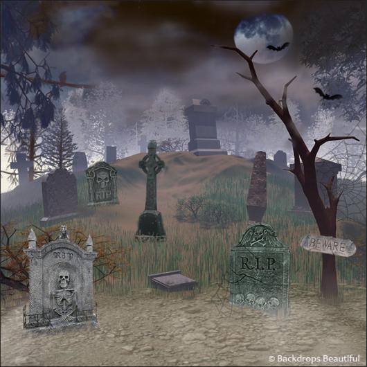 Backdrops: Graveyard 2