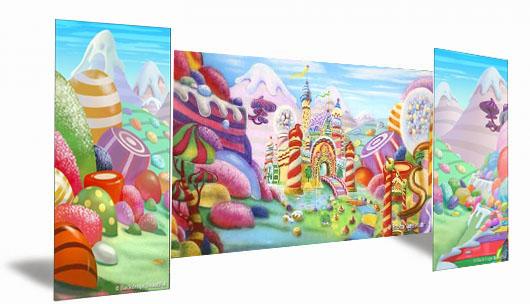 Backdrops: Candyland  1 with Legs