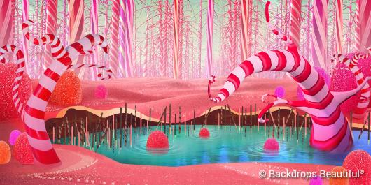 Backdrops: Candy Cane Forest 5