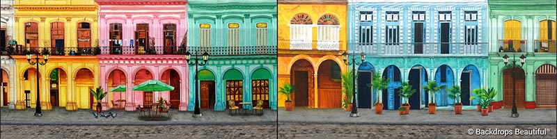 Backdrops: Havana Streets 6 Panel