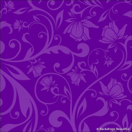 Backdrops: Floral 7 Purple