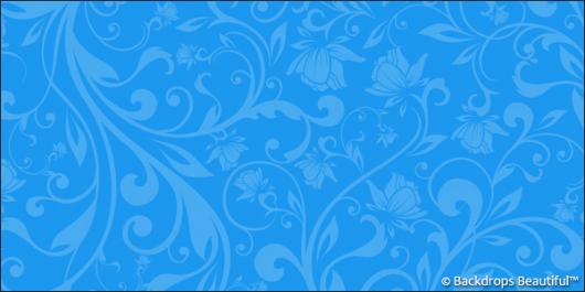 Backdrops: Floral 5 Blue