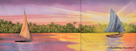 Backdrops: Sunset Sail 2 Panel