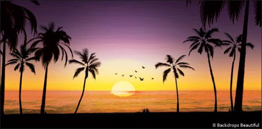 Backdrops: Sunset Beach 1