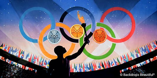 Backdrops: Olympic 5 Flame