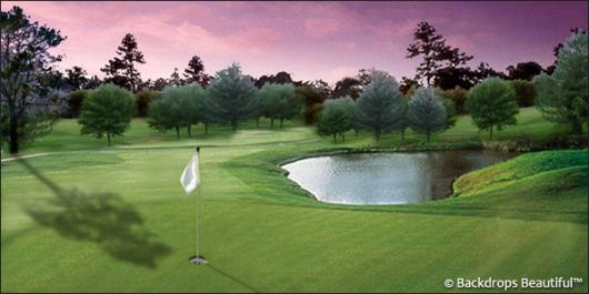 Backdrops: Golf Course 3 Sunset