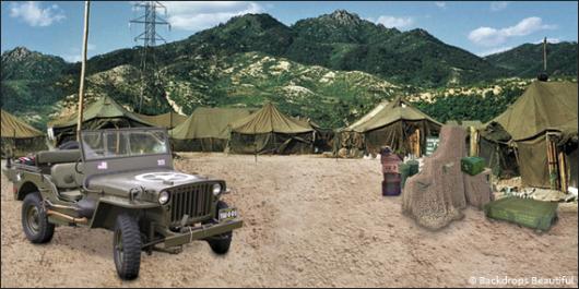 Backdrops: Military Camp 1
