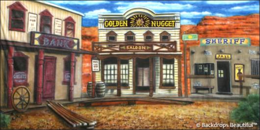 Backdrops: Old Western Town 3A