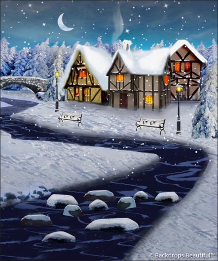 Backdrops: Winter Village 4