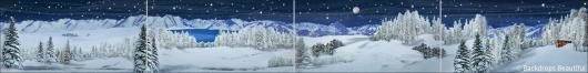 Backdrops: Winter Landscape 3 Panel