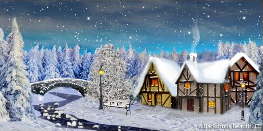 Backdrops: Winter Village 6A