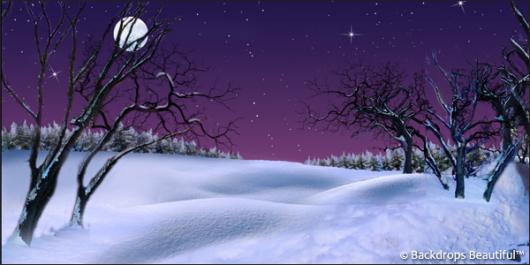 Backdrops: Winter Twilight 3A Moon