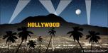 Backdrops: Hollywood Sign 4 Blue