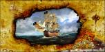 Backdrops: Treasure Map Pirate Ship