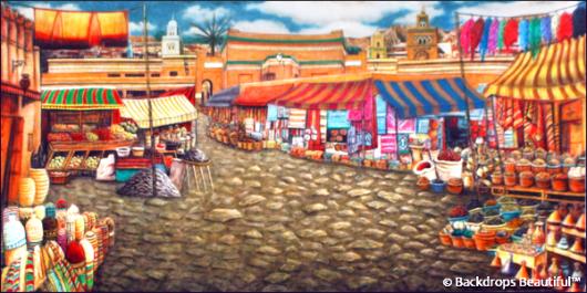 Backdrops: Street Market 1