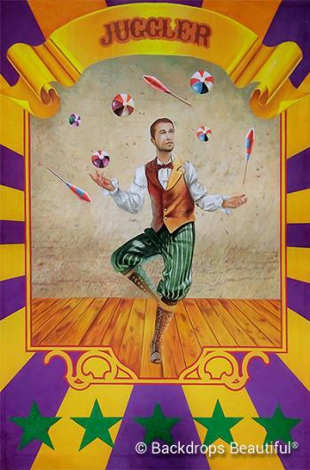 Backdrops: Circus Poster 7 Juggler