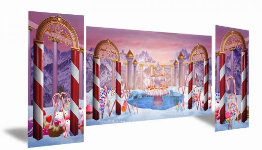 Backdrops: Candy Castle 1 with Legs