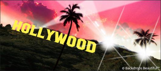 Backdrops: Hollywood Sign 10 Pink