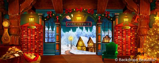 Backdrops: Xmas Post Office 1