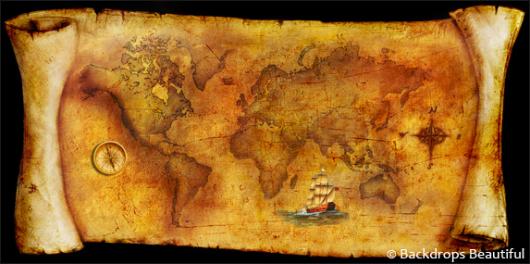 Backdrops: Treasure Map 6
