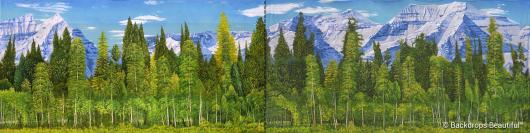 Backdrops: Aspen Mountains  9 Panel 1