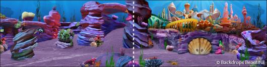 Backdrops: Coral Kingdom 4 Panel