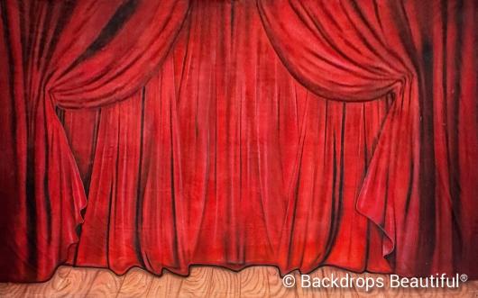 Backdrops: Drapes Red 2A
