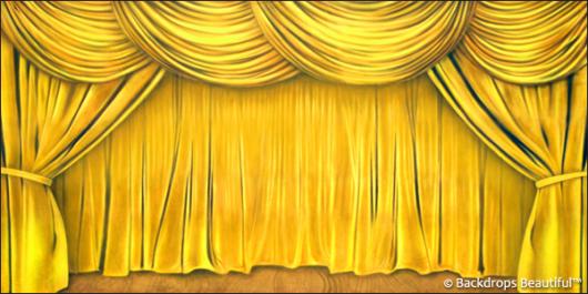 Backdrops: Drapes Gold