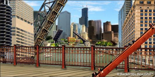 Backdrops: Chicago Skyline 3
