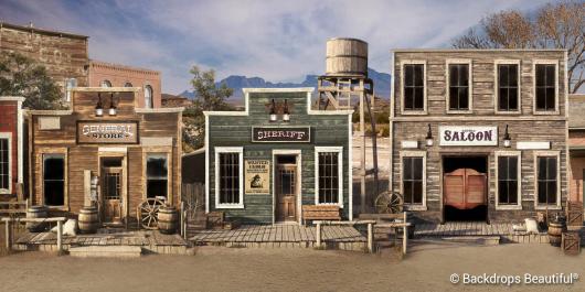 Backdrops: Old Western Town 4