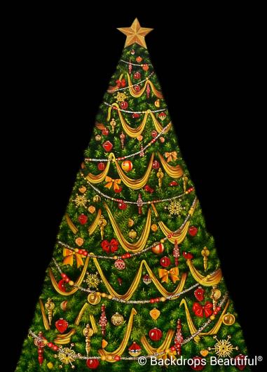 Backdrops: Xmas Growing Tree 10B