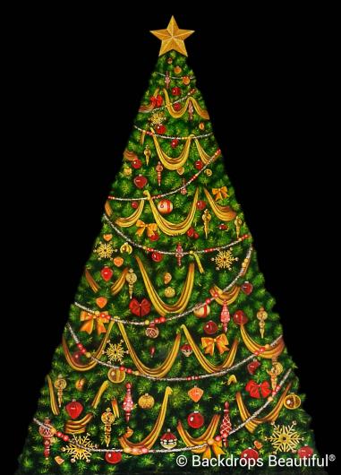 Backdrops: Xmas Growing Tree 10C