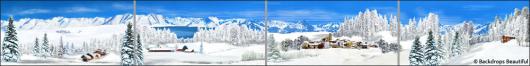Backdrops: Winter Landscape 2 Panel