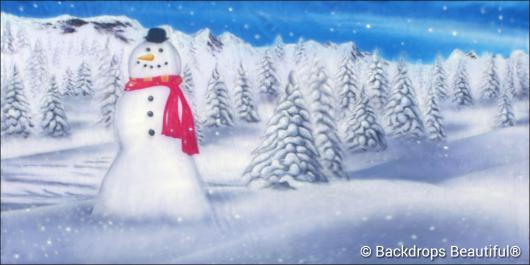Backdrops: Snowman 5