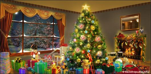 Backdrops: Xmas Home 3