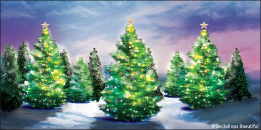 Backdrops: Xmas Trees 5a